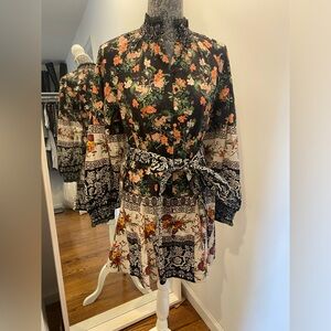 Alice & Olivia Janis Mixed Floral Dress
